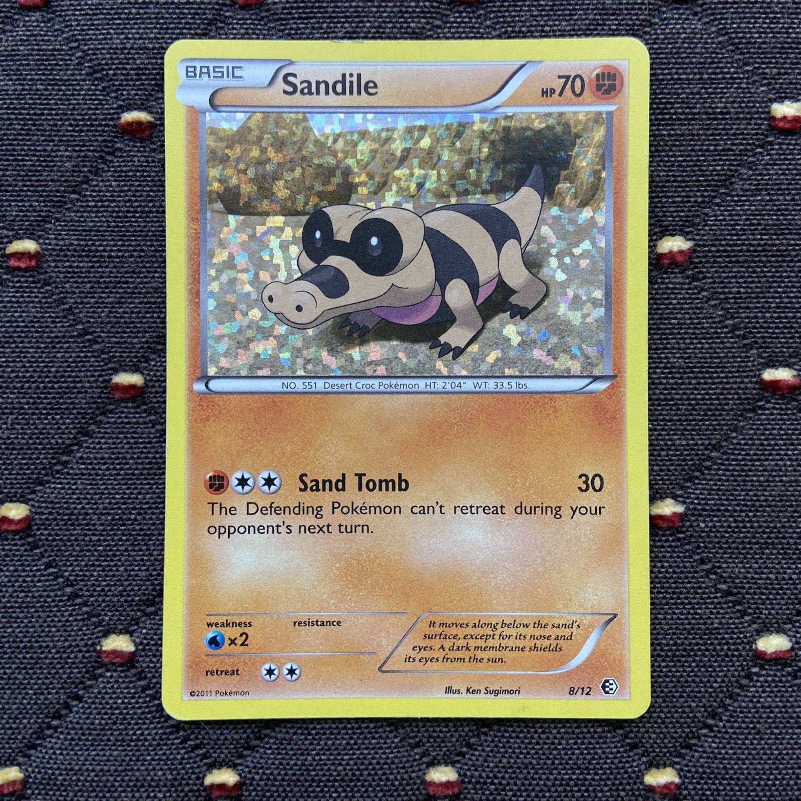 Sandile Holo 2011 McDonald's Promo 8/12 Pokemon TCG | LP