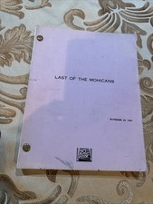 THE LAST OF THE MOHICANS ORIGINAL STUDIO 1990 FOX DRAFT RHTF