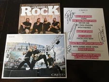 Creed signed summer of 99 tour setlist + photo/magazine Scott Stapp AUTOGRAPHED