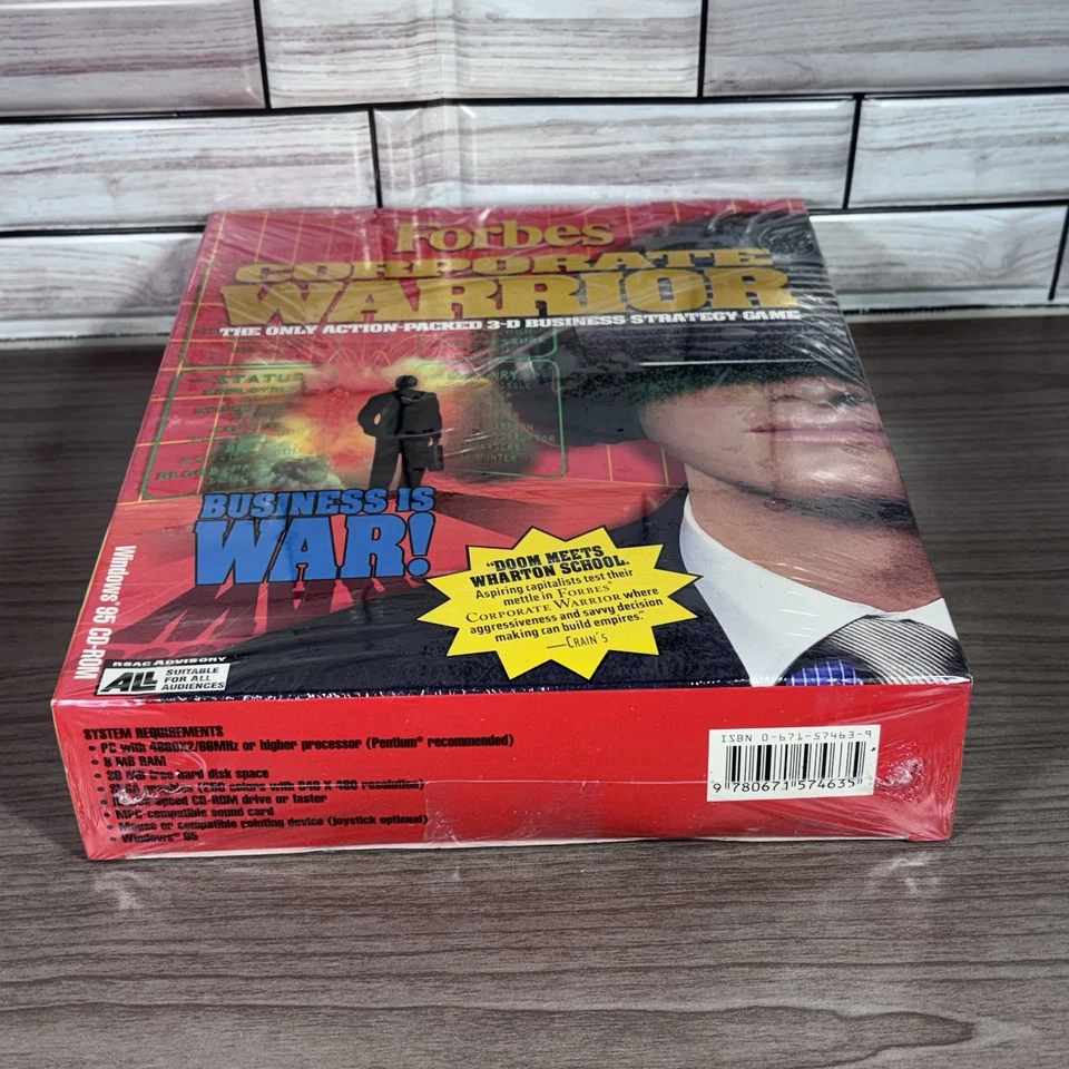 Rare Forbes Corporate Warrior (windows 95) CD-ROM Factory Sealed - Image 4 of 4