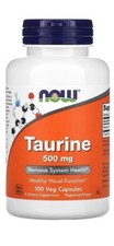 NOW Foods Taurine, 500mg 100 caps - Exp. 05/28 