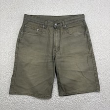 Vintage Y2K Levi's 569 Loose Straight Denim Green Grey Jorts 33 Baggy Skater