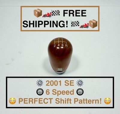 90-05 MAZDA MIATA MX-5 01SE 6 Speed Nardi Wood Shift Knob PERFECT PATTERN