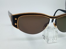 VINTAGE Valentino, Italy mode.5153 sunglasses Blue/Green ombré Valentino OLIVER SHADES Vintage Sunglasses Gold Green Round  main image 4
