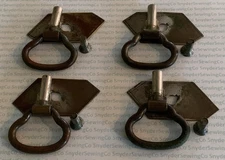 Genuine Early Wheeler & Wilson Treadle Sewing Machine Drawer Pull Set of 4!!