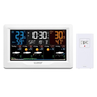 La Crosse Technology SW403 WLAN Farbwetterstation J+4 4 Tage weiß App