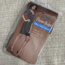 L'Eggs Brown Sugar Ultra Sheer Sandalfoot Coffee Extra Large Control Top