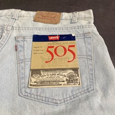 Vintage Deadstock 80s 1987 Levi  s 505 Jeans W38 L34 USA NWT