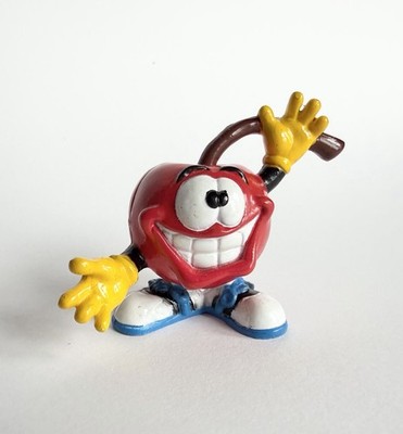 Maraschino Cherry Man PVC PFP Co. 2'' Figure 1988 Vintage Smiling Teeth Toy