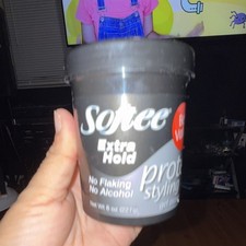 Softee Extra Hold Protein Styling Gel 8 oz No Flaking No Alcohol