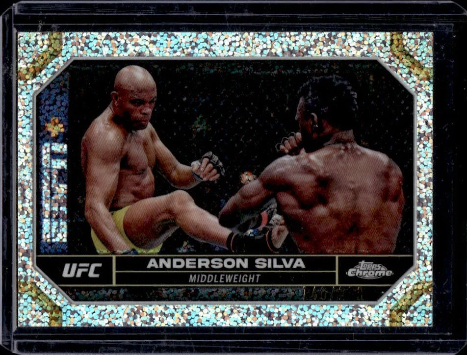 2024 Topps Chrome UFC Anderson Silva Speckle Refractor #/299