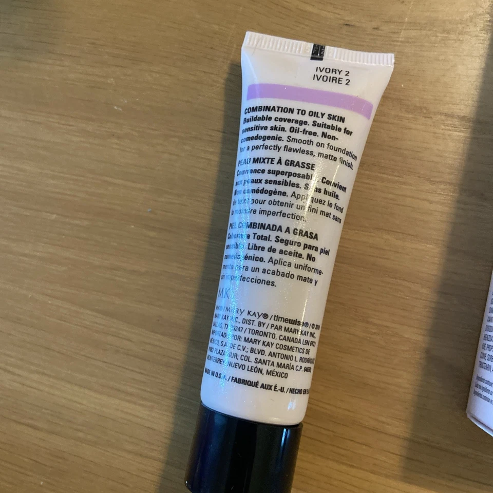 LOT OF 2 🌸 Mary Kay Timewise Ivory 2 Matte-Wear Liquid Foundation 1 Oz - Image 2 of 4