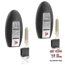 2X Keyless Entry Remote Car Smart Key Fob Control 3-Button Replacement for Two