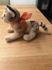 SELTENE  ALTE STEIFF KITTY GEGLIEDERTE KATZE STEIFFTIER