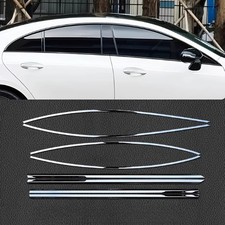 8pcs For 2019-2023 Benz Cls-class Black Titanium Windows Sill Molding Strip Trim