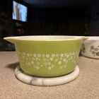 Pyrex Casserole Dish Spring Blossom Crazy Daisy Light/Lime Green 474 B, 1.5L