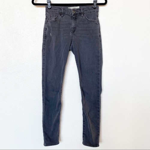 Topshop MOTO Leigh Grey Skinny Jeans Size 26