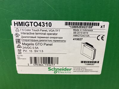 Schneider Electric HMIGTO4310 7.5 Color Touch GTO Panel - NEW FREE SHIP