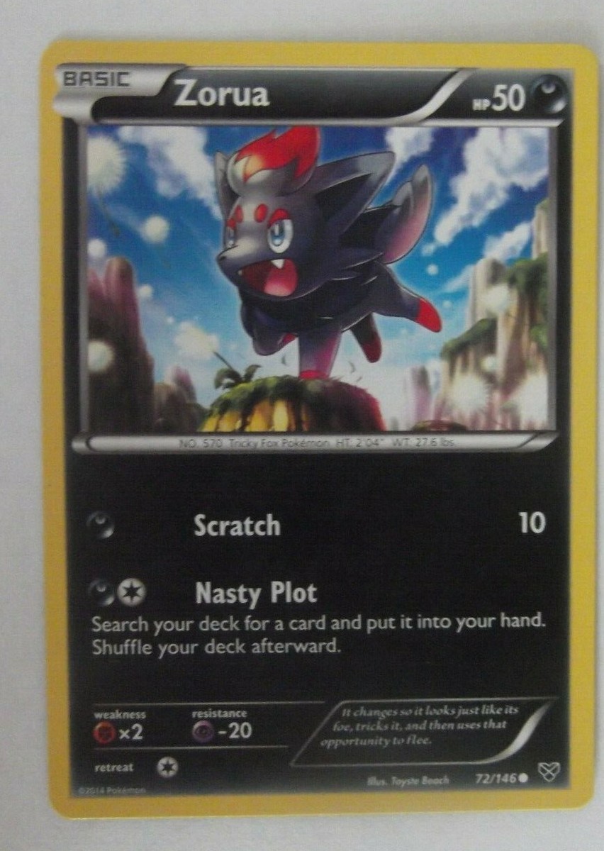076PK072 - Zorua - 72/146 - XY Base Set - Common | eBay