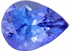 Magnifique TANZANITE de 0.97 Carats , taille poire