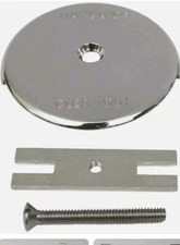 Watco® Tub 1-Hole Overflow Plate To Retrofit 1 Or 2 Hole Existing CP 18003-CP