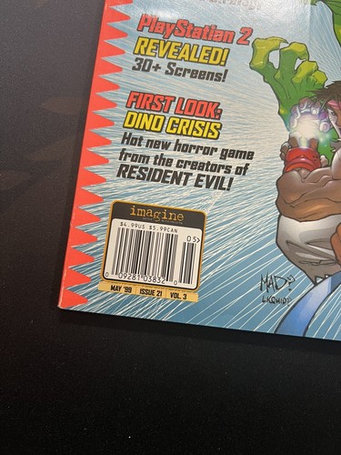 PSM Playstation Magazine 21 May 1999 Stickers Street Fighter Alpha 3 Dino Crisis - Imagen 5 de 10