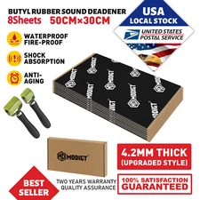 8Sheets 50cmX30cm Butyl Sound Deadener Car Door Heat Insulation Noise Reduce Mat