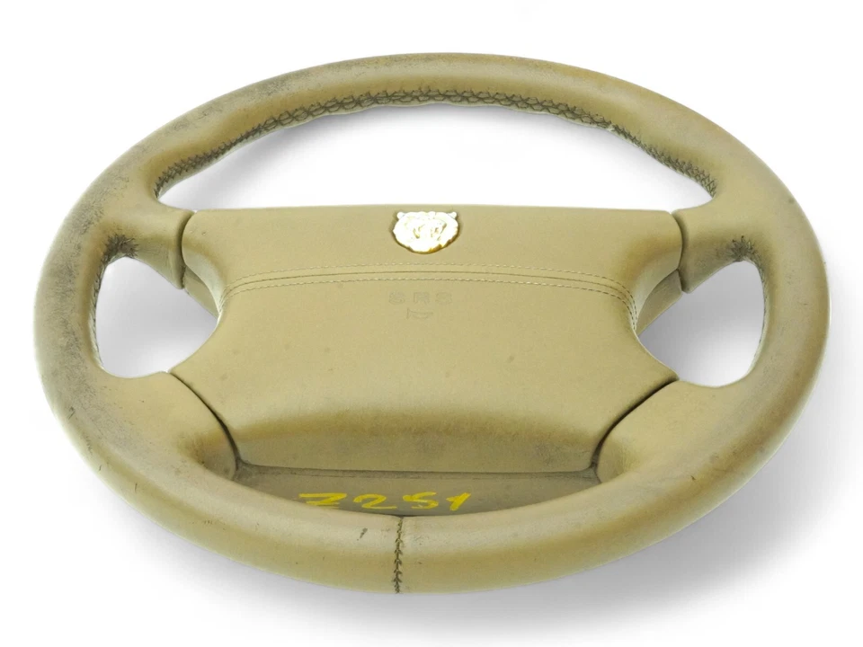 1995-1997 Jaguar Xj6 X300 Volante Columna Cuero Bocina Botón Control Foto 3 de 4