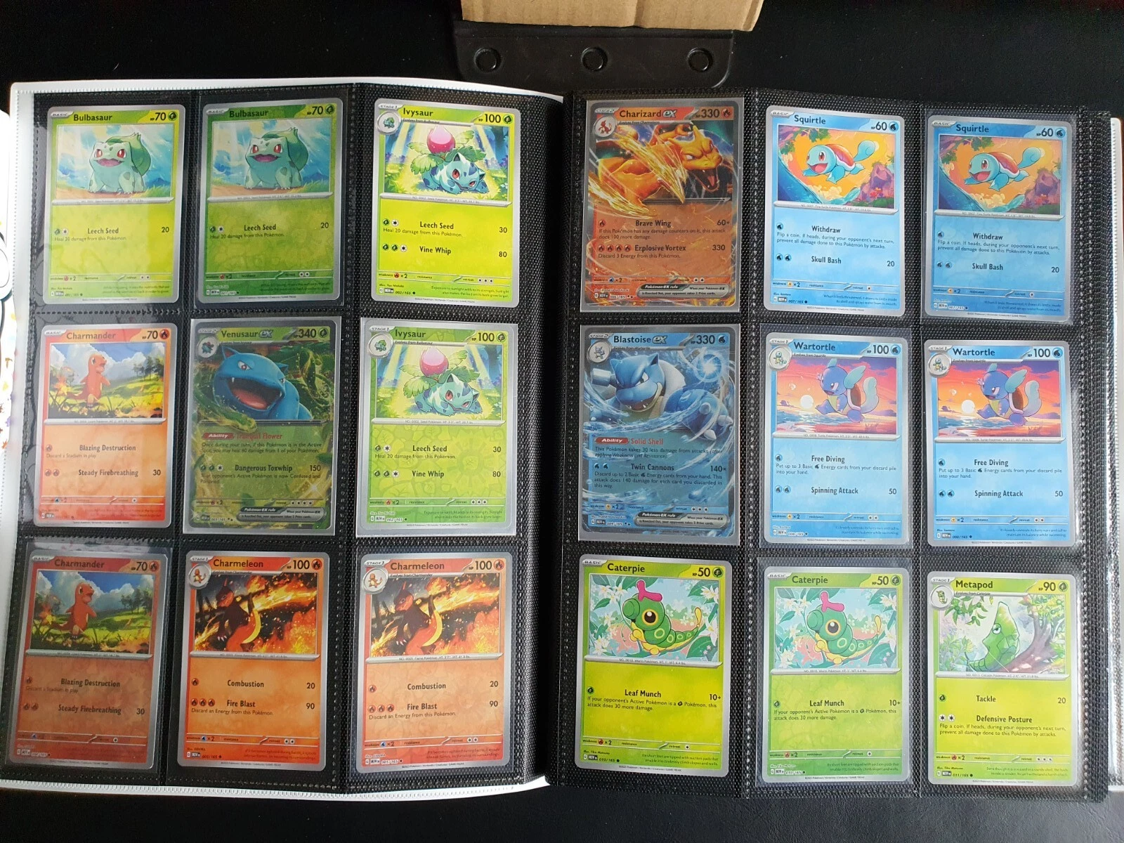 Pokemon 151 Complete Base Set All Reverses) + EX And Binder