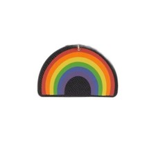 FURLA Rainbow Leather Keychain