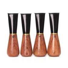4 Pcs Wooden Cigar Mouthpieces Smoking Cigar Filter Tip Holder 40/42/44/46 Ring