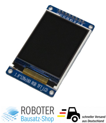 1.8'' TFT LCD Display Modul 128x160 Farbe RGB Arduino Raspberry Pi ESP32 ST7735S