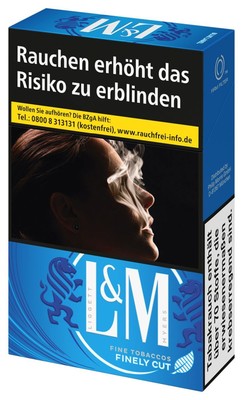 2 x Stange L&M Blue Label L-Box Zigaretten 10x20 zu 8,60/86,00