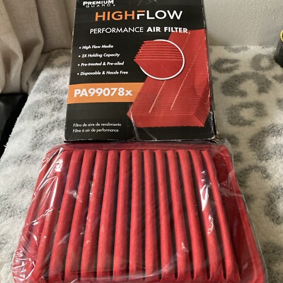 HIGHFLOW PA99078X High Performance Pre-Oiled Disposable Engine Air Filter | F...
