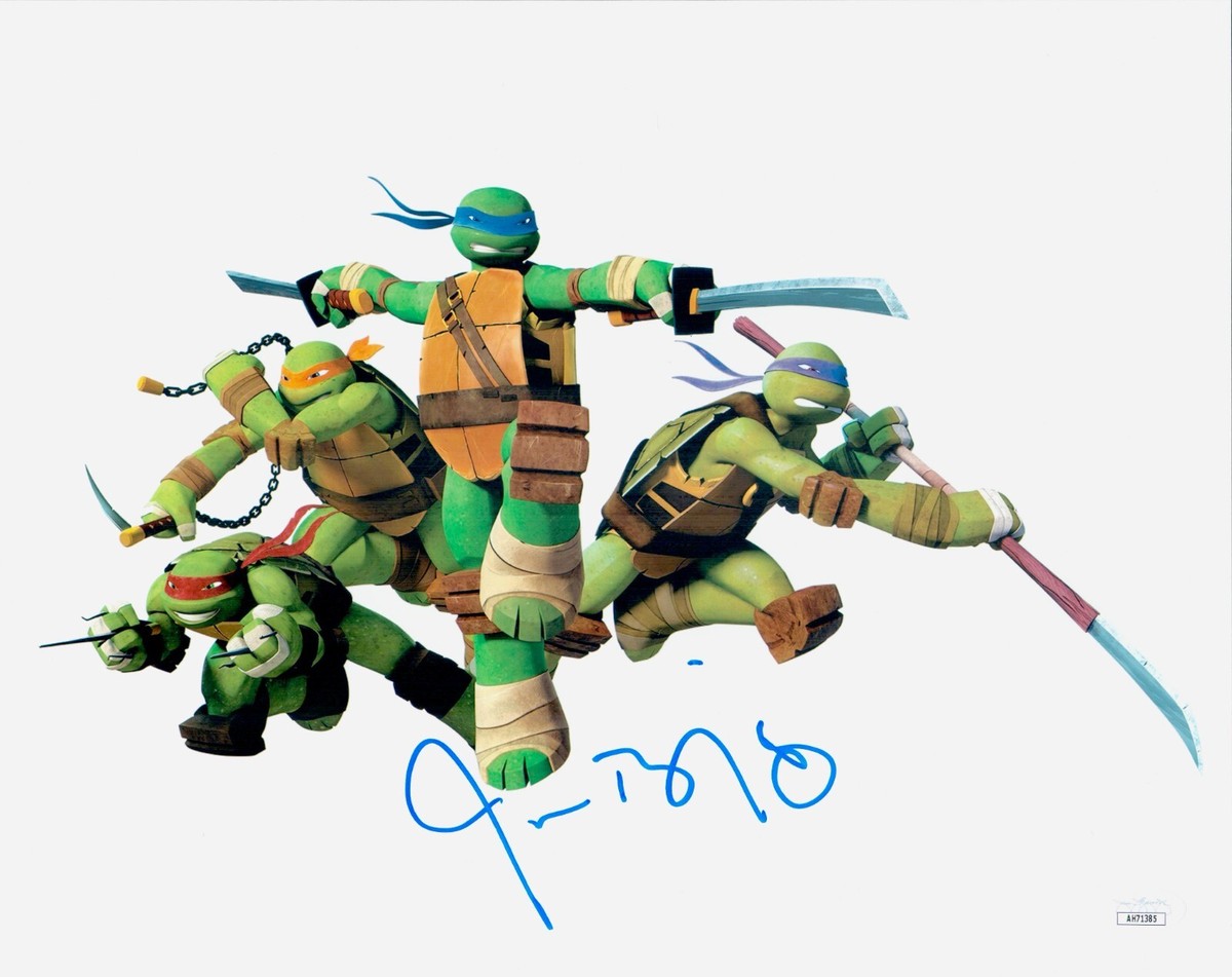 JASON BIGGS Signed TMNT Leonardo 11x14 Photo In Person Autograph