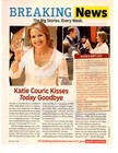 tv host KATIE COURIC -7 oz clippings lot (approx 50 pages) the today show — photo 1