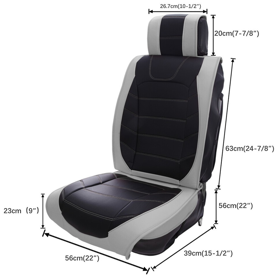 Car Seat Covers Interior Front Set Leather 2 Seater for Toyota Land