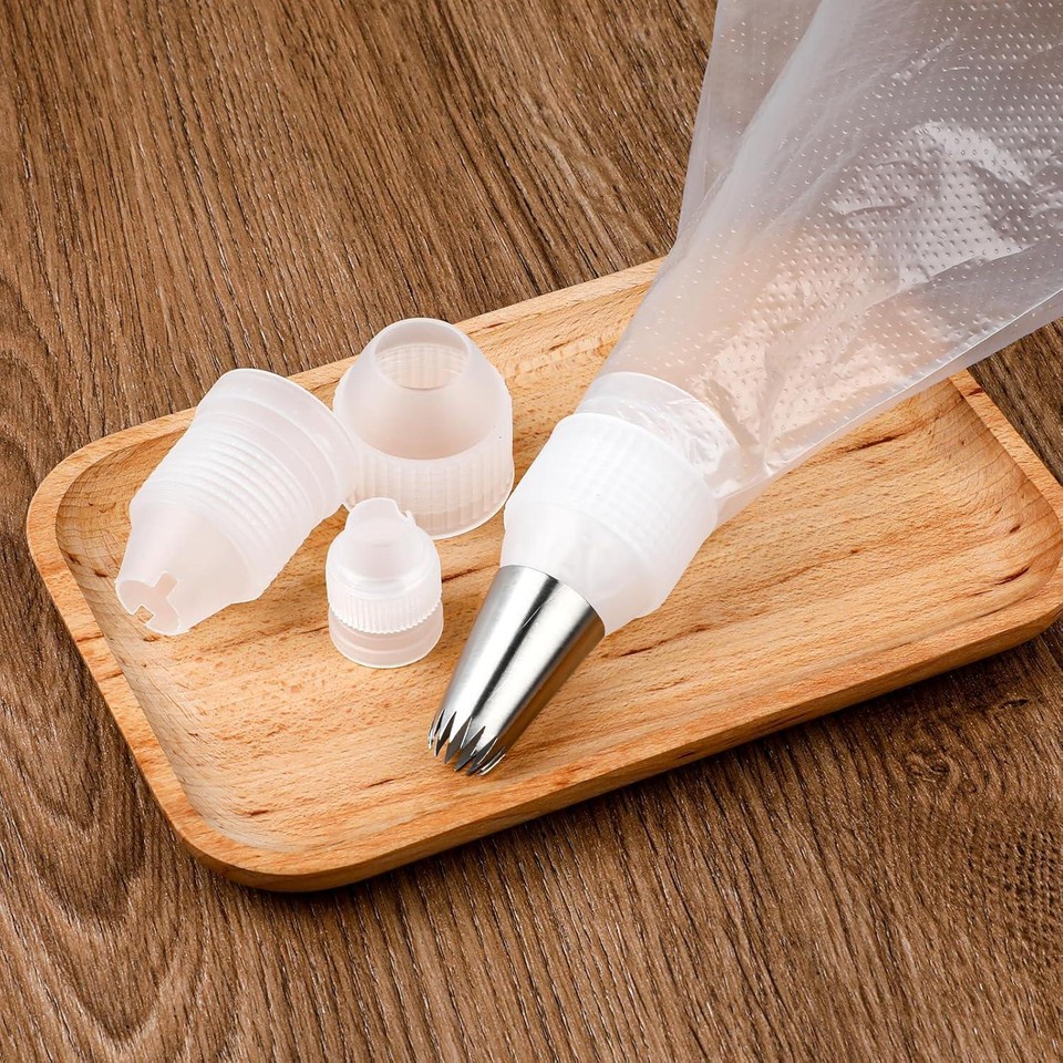 15Pcs Couplers for Piping Bags, Cake Decorating Tip Icing Nozzles