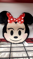 DISNEY EMOJI Winking Minnie Mouse Plush Pillow Just Play 11.5 Kids Cushion Red