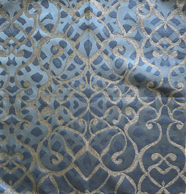 RUBELLI Hoffman Arabesque Blue Italy New Remnant