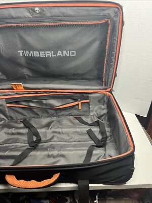 Timberland Wheeled Luggage Olive Green W/Orange Trim 27” | eBay