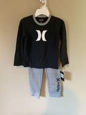 Hurley 2 Piece Set Boys Size 7 New With Tag Long sleeve shirts and joggers