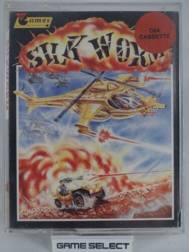 SILK WORM COMMODORE 64 and 128 C64 FULL ORIGINAL CASSETTE VIDEO GAME - Picture 1 of 6