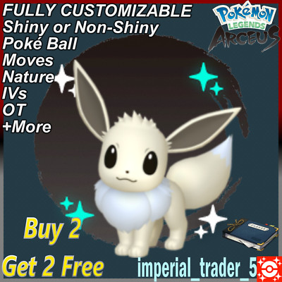 Pokémon Legends Arceus   Shiny Alpha Eevee   W/ Best 6IV Customizable