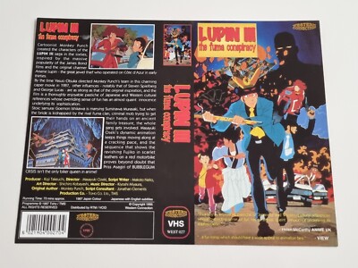 Lupin III Anime Manga UK print VHS Tape promo slick Western connection 