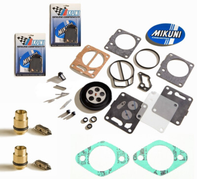 Sea Doo Dual Genuine Mikuni Carb Rebuild Kit Base Gasket & Needle Seat GTX 96-97