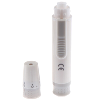 Lancet Pen Lancing Device Diabetics 5 Adjustable Depth Blood Sampling Test P WY4
