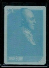 2021 Pieces of the Past Aaron Burr 1/1 printing plate