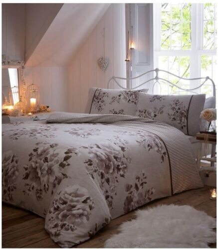 Juego de cama con funda nórdica edredón 100 % algodón cepillado de franela doble king individual - Imagen 113 de 113