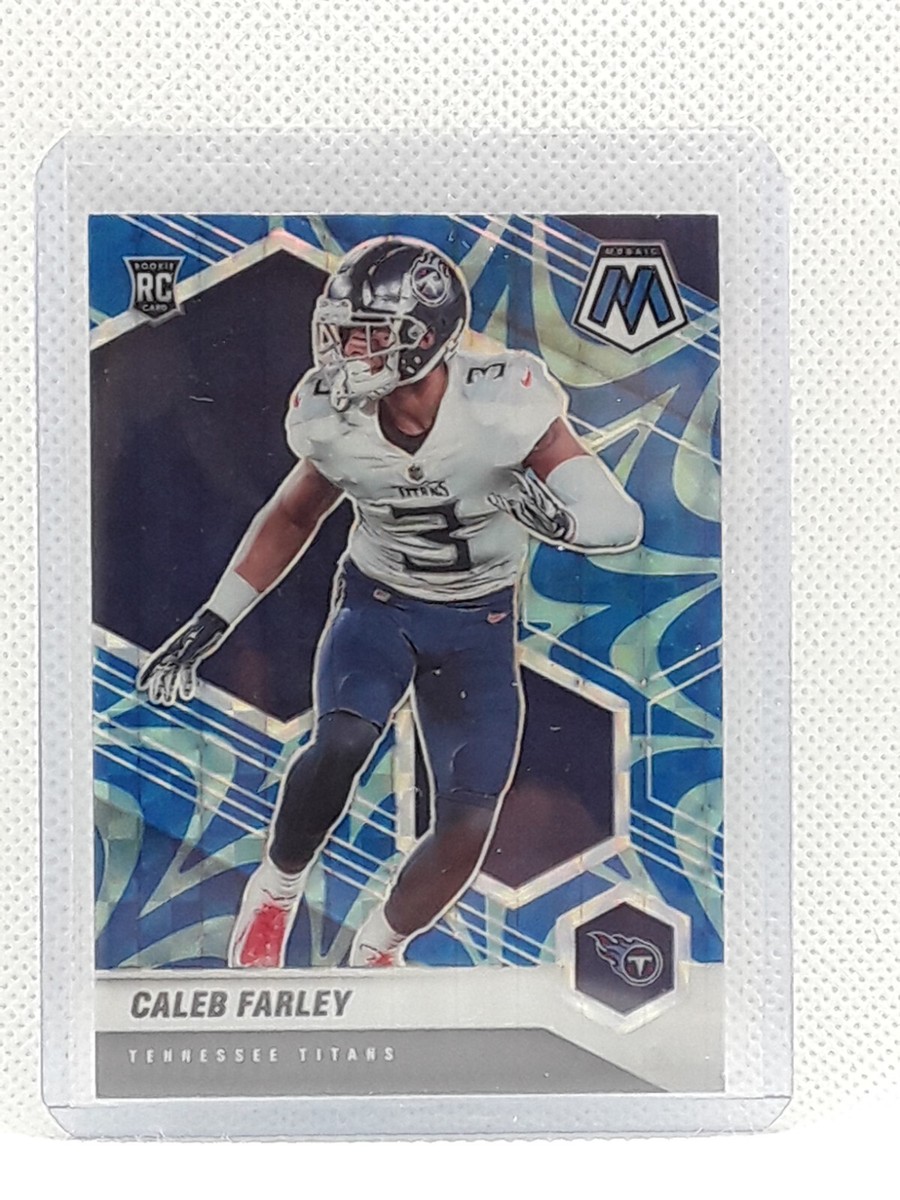 Caleb Farley 2021 Mosaic Football BLUE #345 RC Tennessee